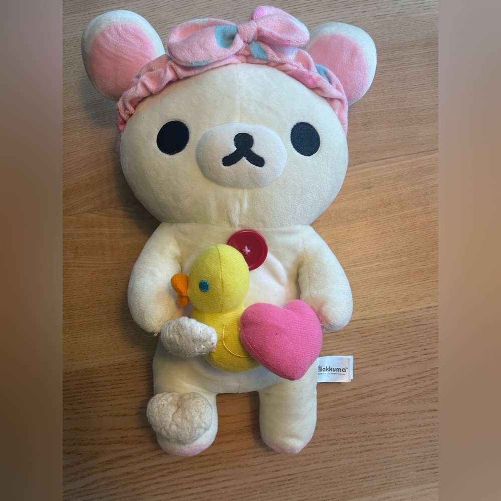 Rilakkuma Stuffed Bear Kawaii Bath Time